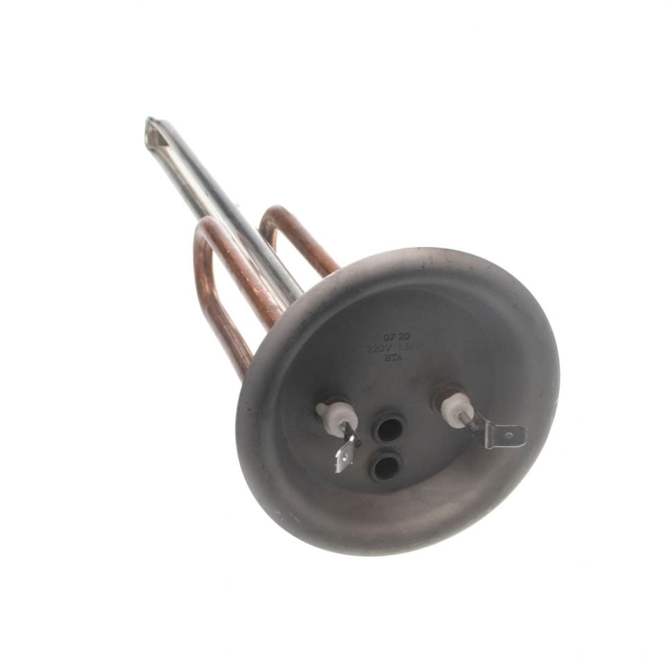 ТЭН RF 1500W, ИТАТЭН, медь, Ø92мм, М6, клеммы под разъем, L285мм (10081) ТЭН RF 1500W, ИТАТЭН, медь, Ø92мм, М6, клеммы под разъем, L285мм (10081)